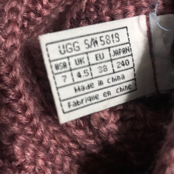UGG Raspberry Classic Cardy Knit Boot - Picture 11 of 11